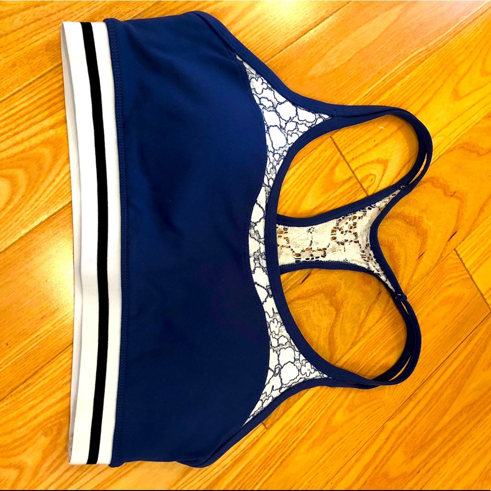 Navy Lace Lorna Jane Sports Bra